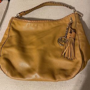 Michael Kors tan hobo purse